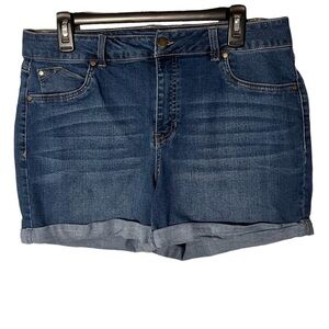 d.jeans Women’s Denim Cuff Plus Size Shorts